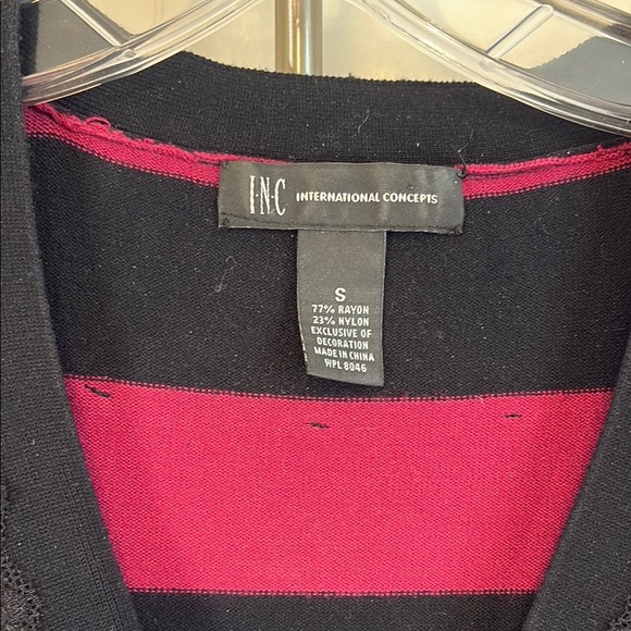 INC Women's Striped Cardigan Sweater - Picture 2 of 4